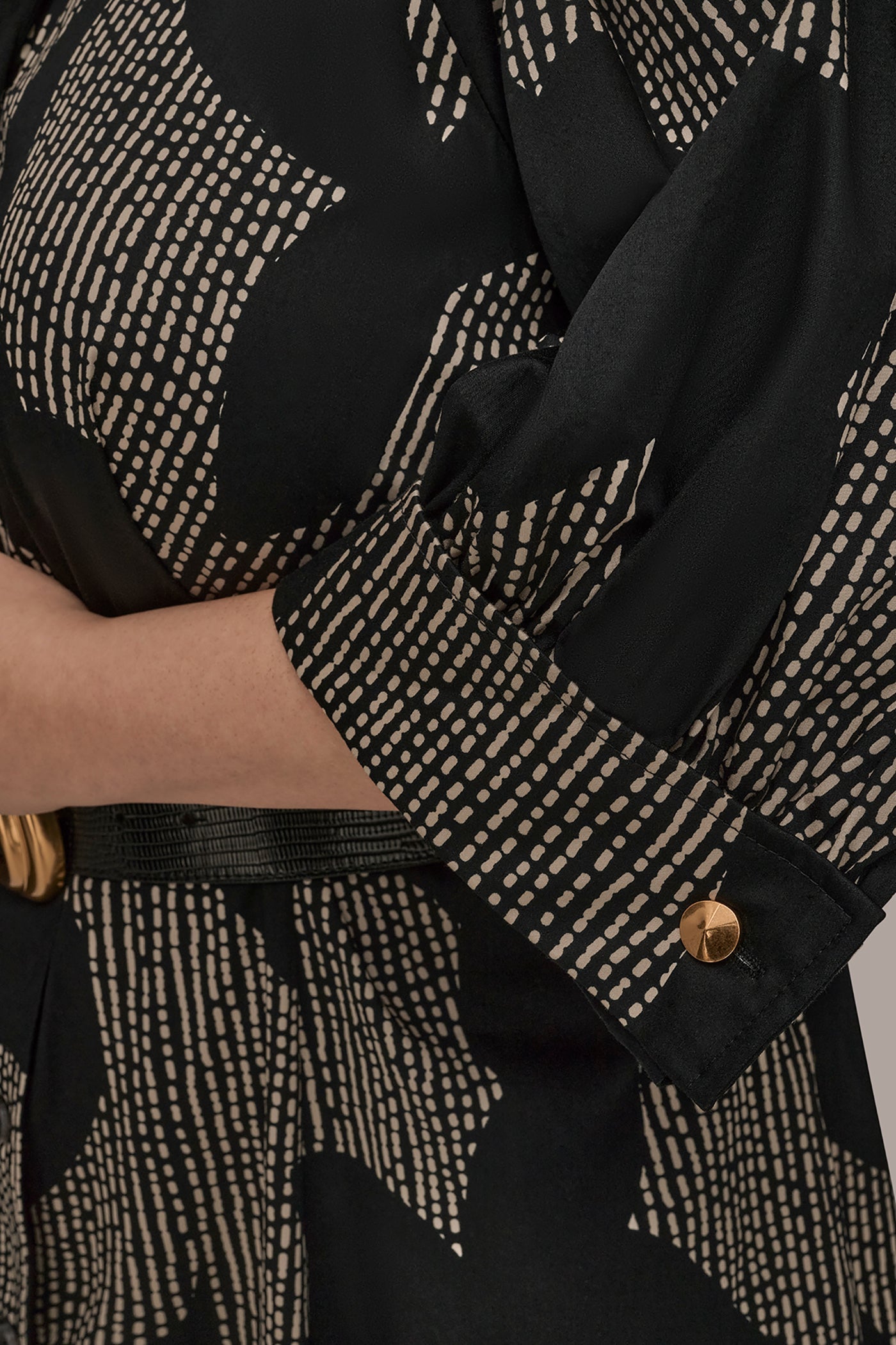 Donna Karan | COTTON FLORAL MIDI SHIRT DRESS