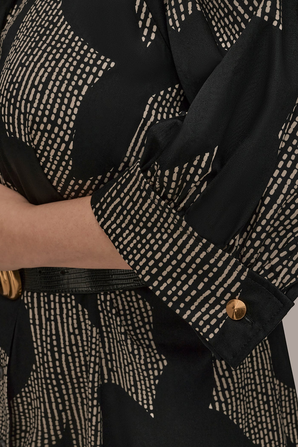 Donna Karan | COTTON FLORAL MIDI SHIRT DRESS