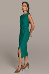 Donna Karan | TWIST WAIST MIDI SHEATH DRESS