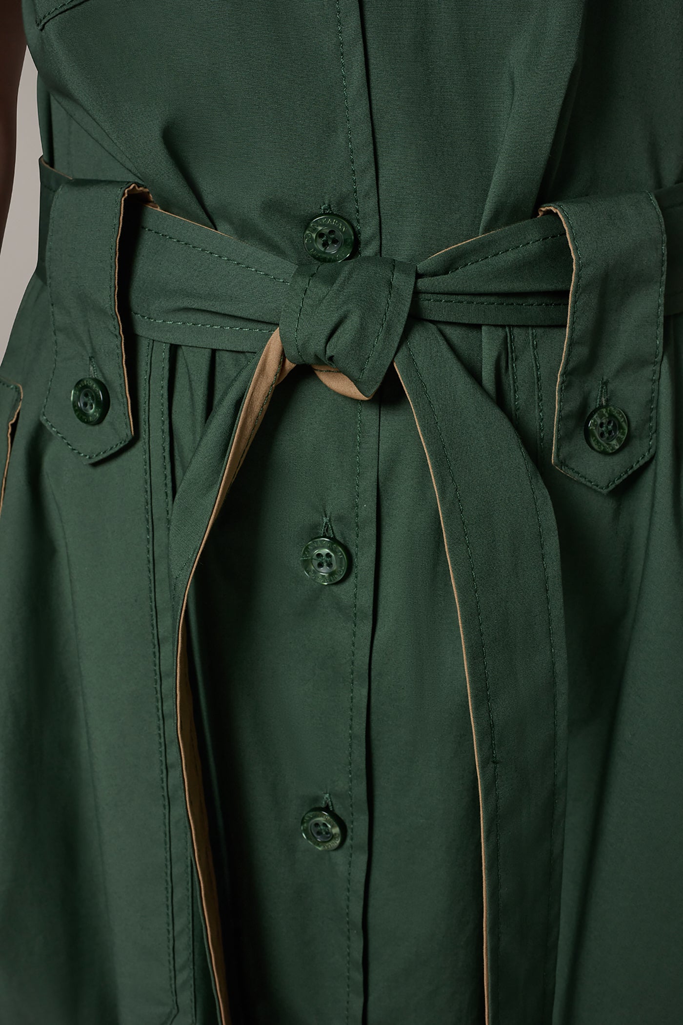 Donna Karan | SHORT SLEEVE MIDI SHIRT DRESS