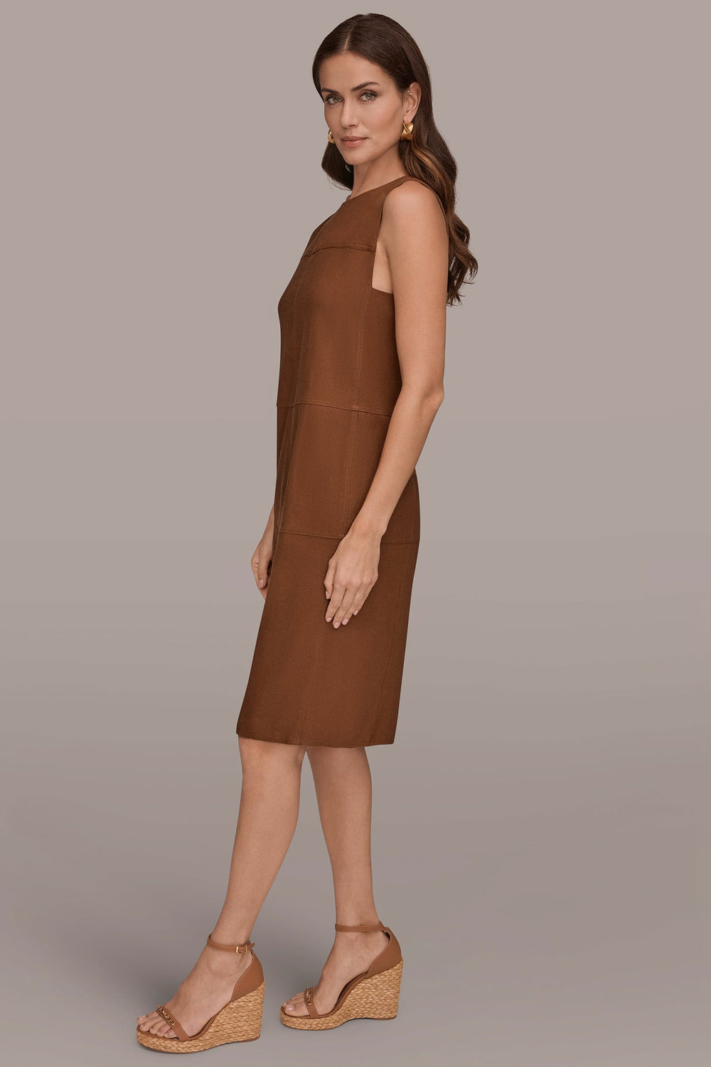 Donna Karan | LINEN-BLEND SHIFT DRESS