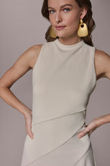 Donna Karan | DIAGONAL RIB MIDI A-LINE DRESS