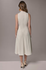 Donna Karan | DIAGONAL RIB MIDI A-LINE DRESS