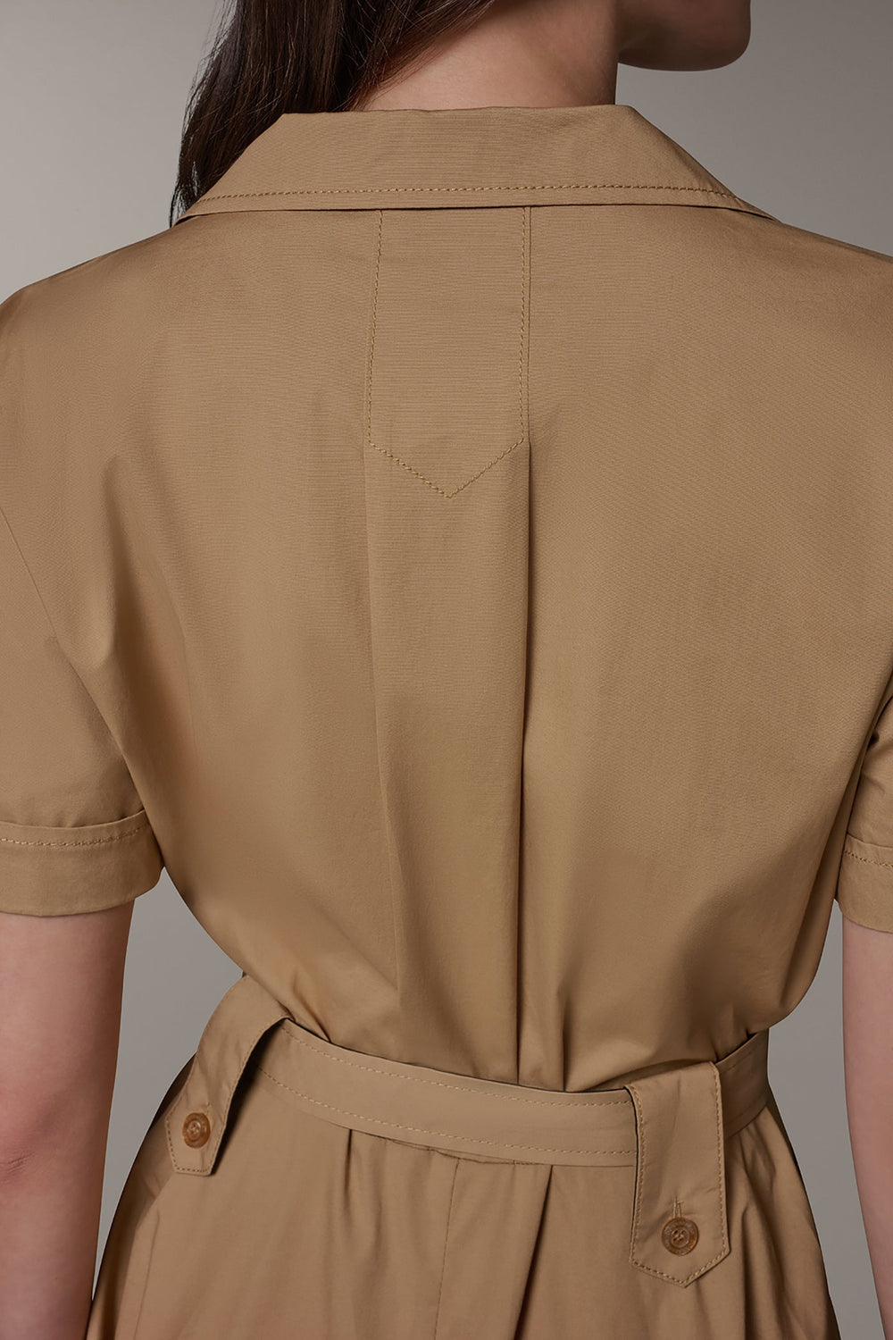 Donna Karan | SHORT SLEEVE MIDI SHIRT DRESS