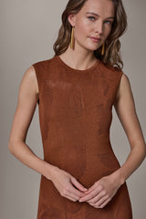 Donna Karan | FLORAL-JACQUARD MIDI SWEATER DRESS