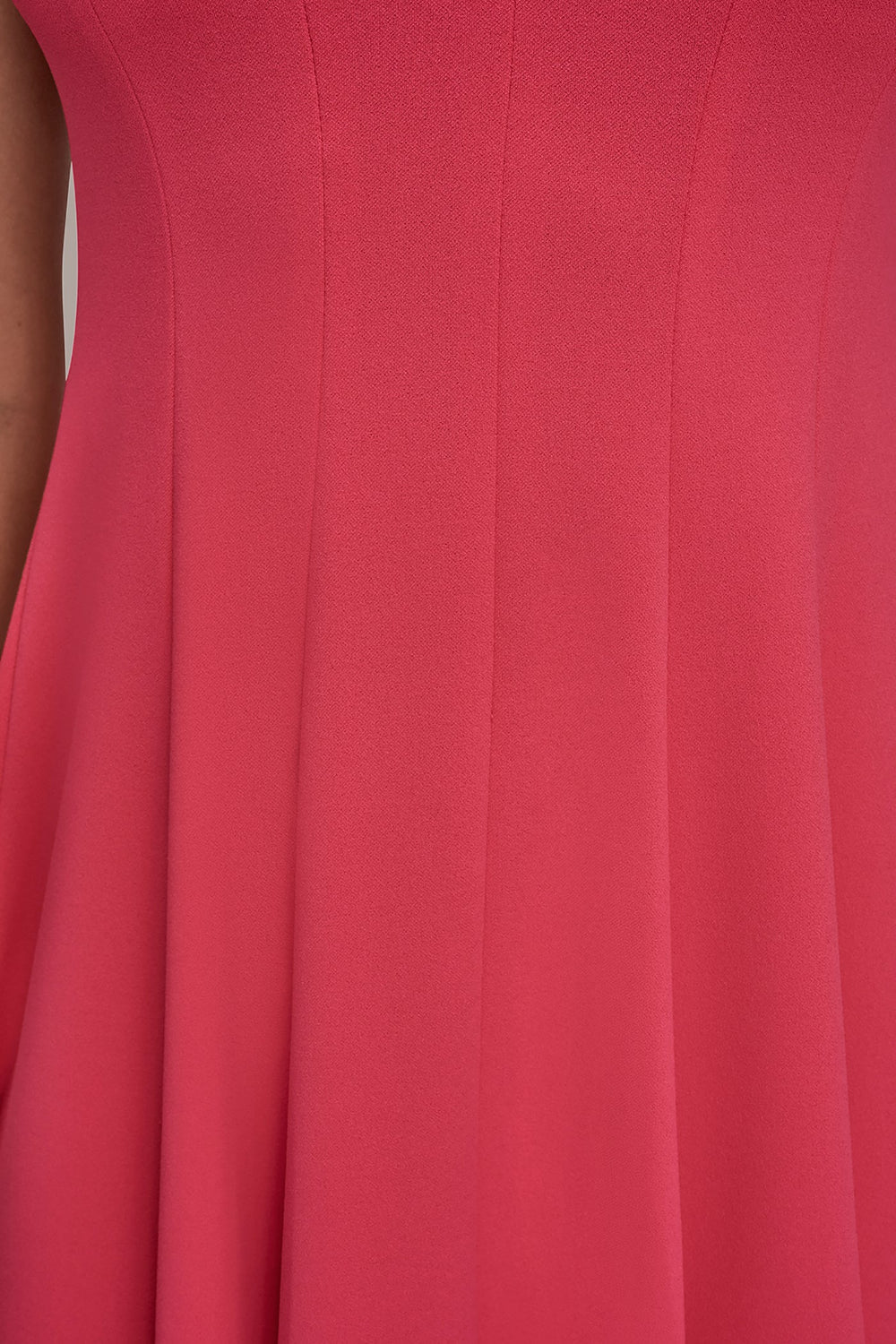 Donna Karan | SLEEVELESS BUTTON MIDI FIT AND FLARE DRESS