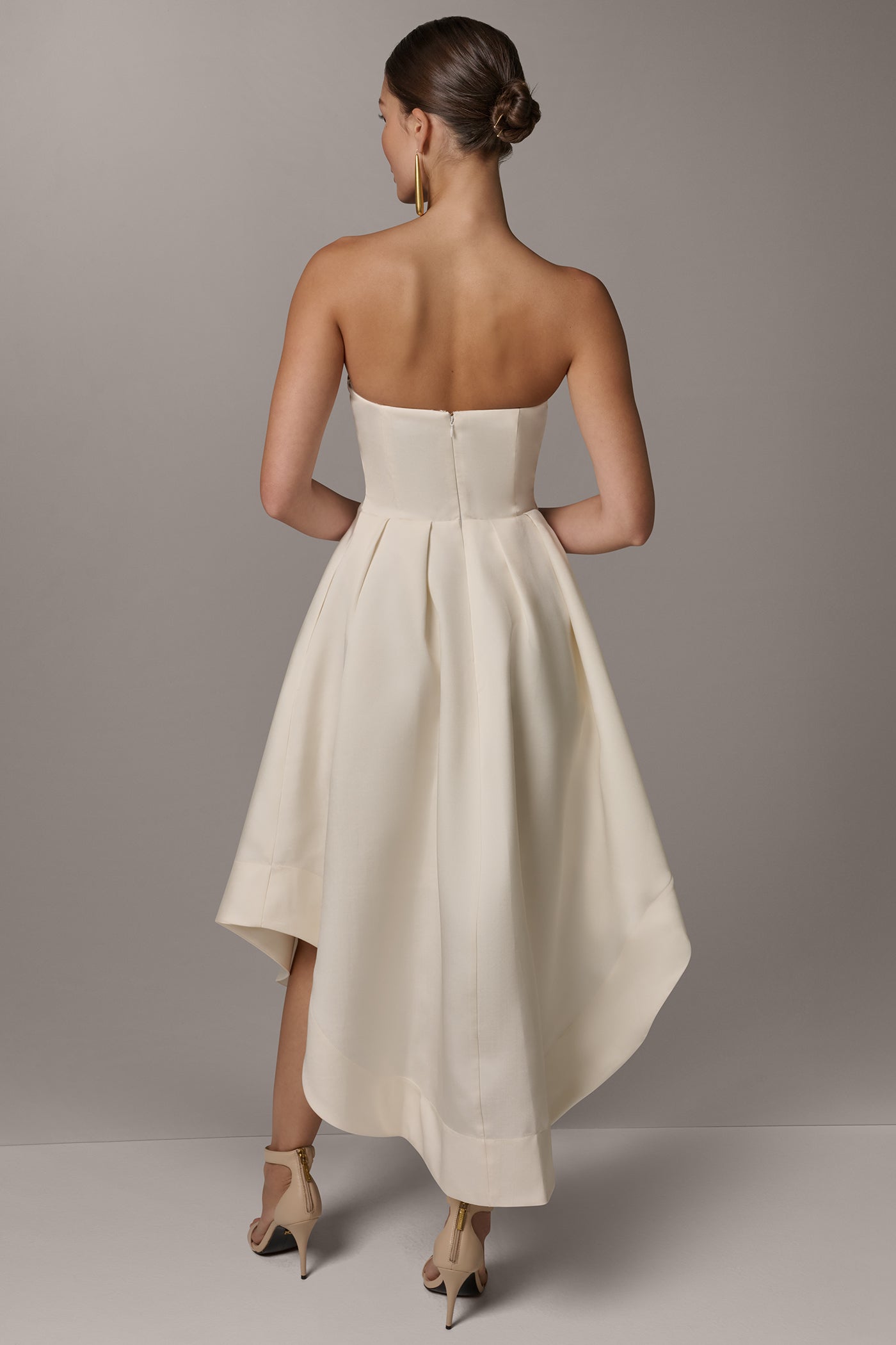 Donna Karan | MIKADO STRAPLESS MIDI GOWN