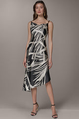 Donna Karan | ASYMMETRIC MIDI SLIP DRESS