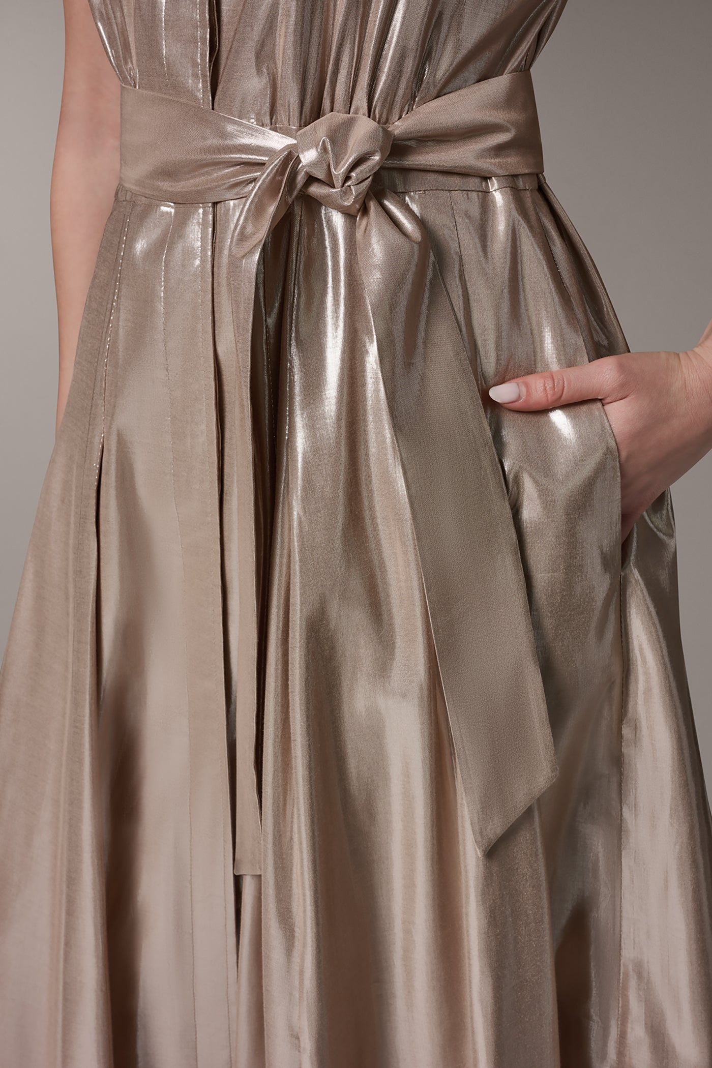 Donna Karan | SHORT SLEEVE MIDI SHIRT DRESS