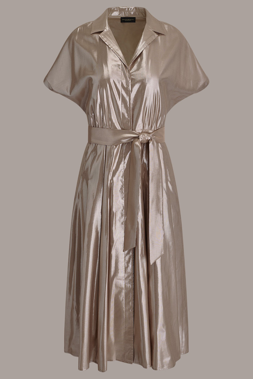 Donna Karan | SHORT SLEEVE MIDI SHIRT DRESS