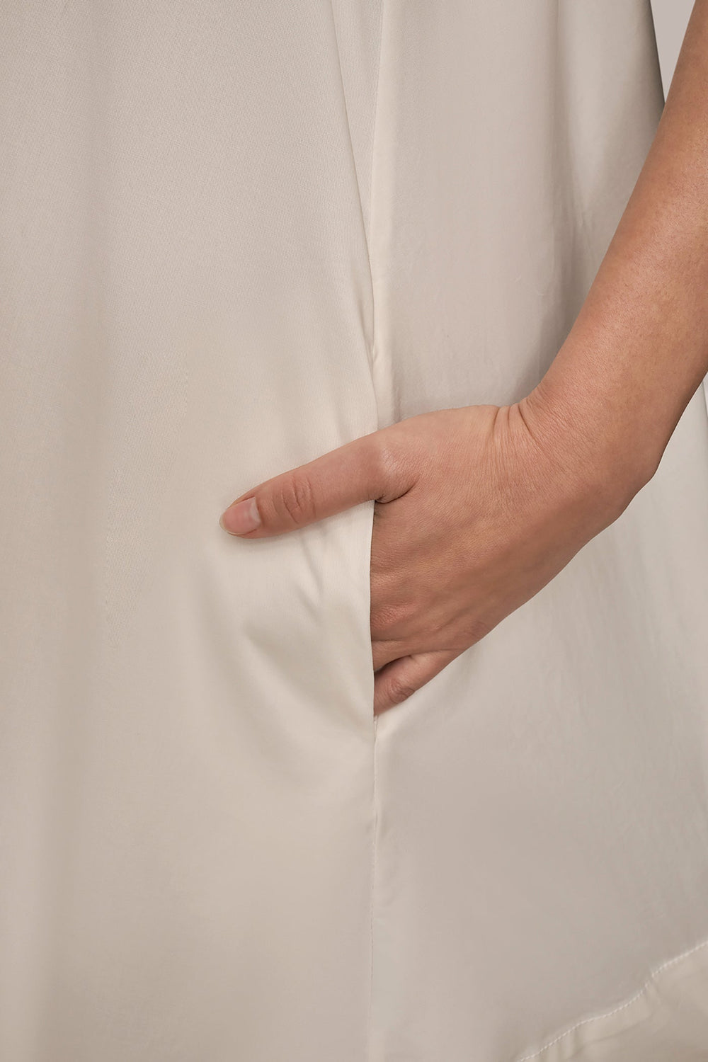 Donna Karan | ELBOW-SLEEVE MINI SHIRT DRESS