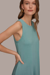 Donna Karan | SLEEVELESS MIDI TRAPEZE DRESS
