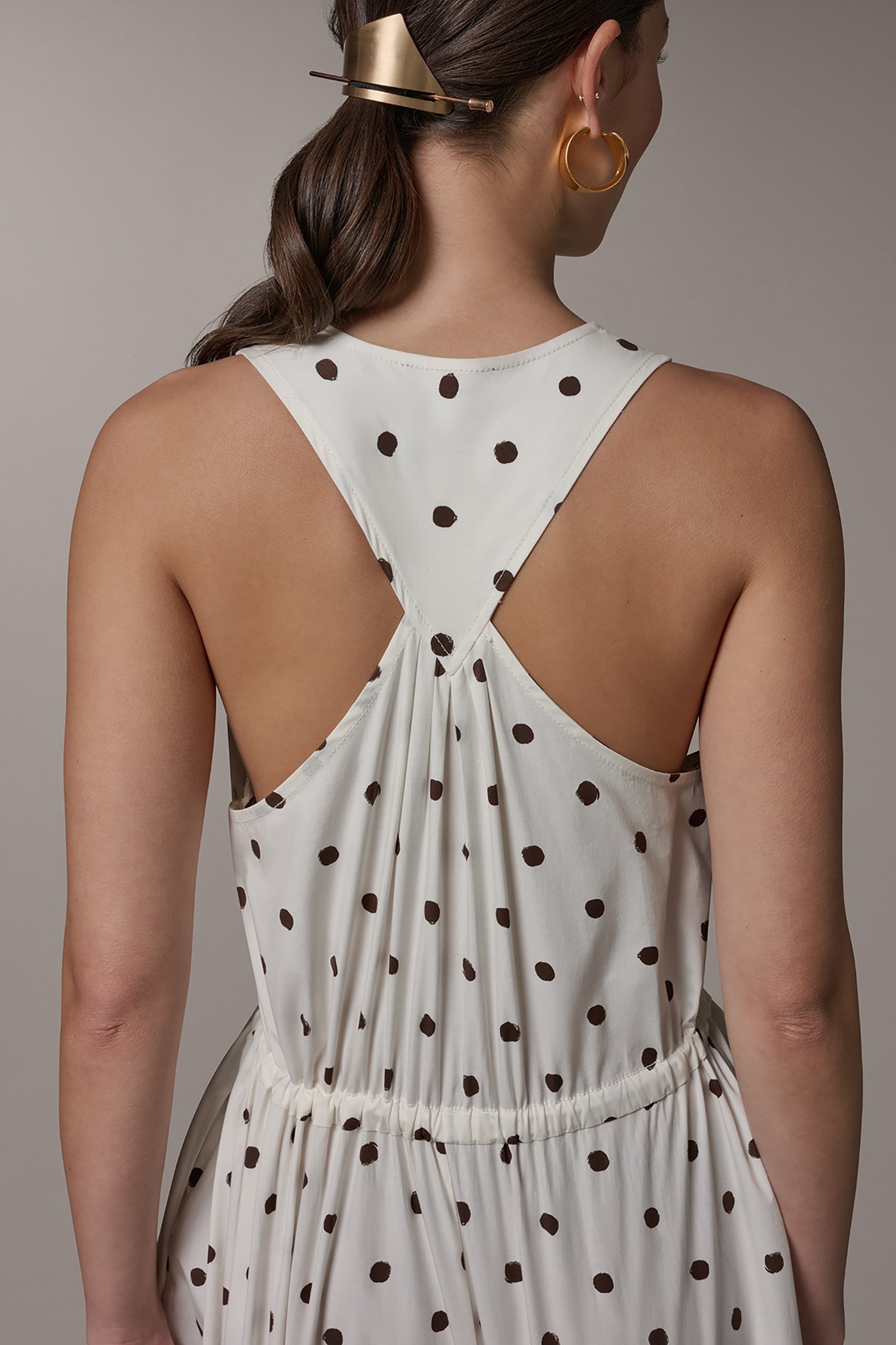 Donna Karan | SLEEVELESS MIDI HALTER DRESS