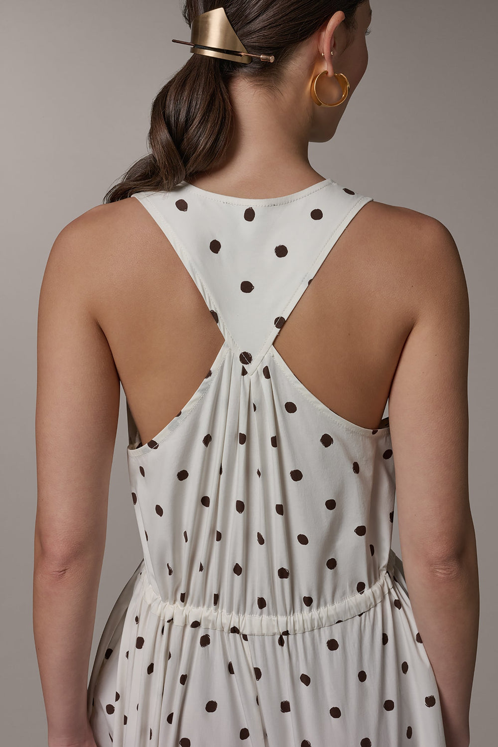Donna Karan | SLEEVELESS MIDI HALTER DRESS