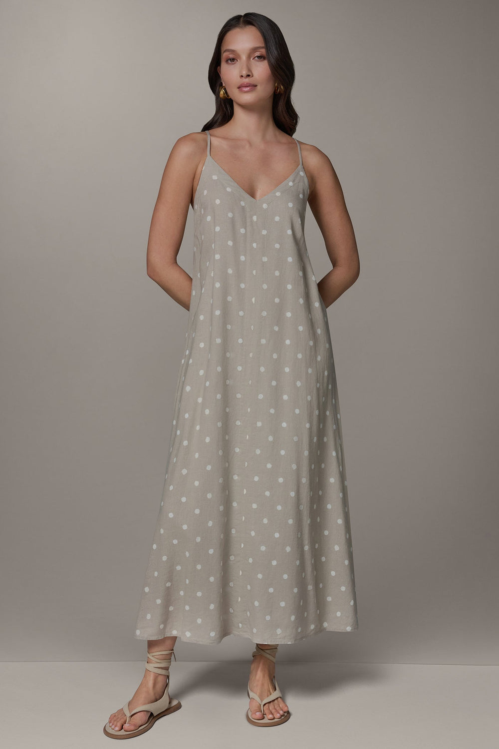 Donna Karan | SLEEVELESS MAXI CUTOUT DRESS