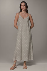 Donna Karan | SLEEVELESS MAXI CUTOUT DRESS
