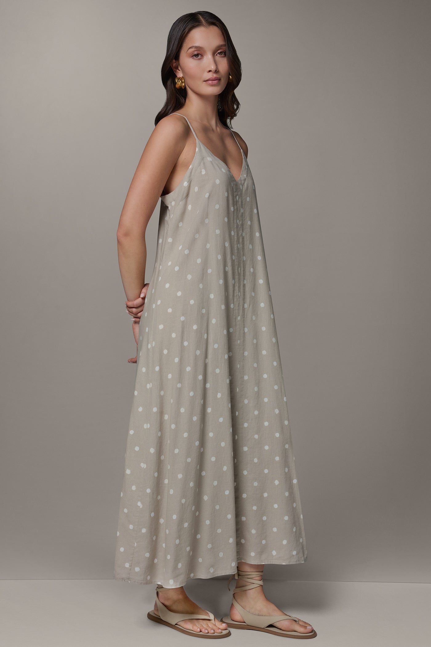 Donna Karan | SLEEVELESS MAXI CUTOUT DRESS