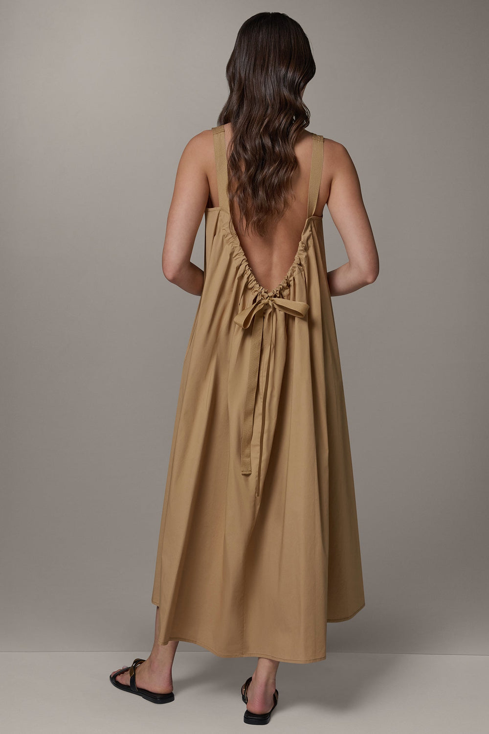 Donna Karan | SLEEVELESS MAXI TRAPEZE DRESS