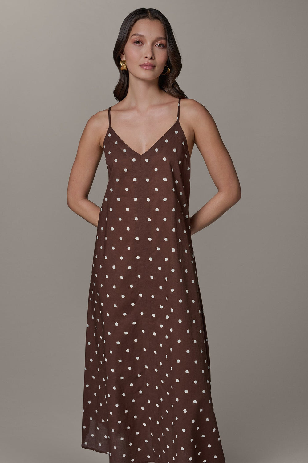 Donna Karan | SLEEVELESS MAXI CUTOUT DRESS