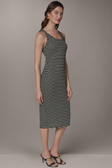 Donna Karan | SLEEVELESS TWIST MIDI DRESS