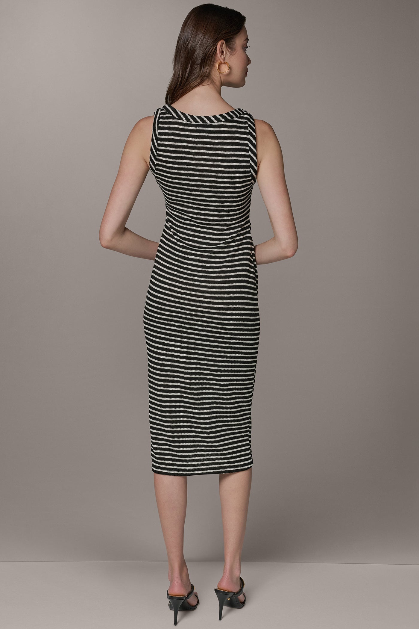 Donna Karan | SLEEVELESS TWIST MIDI DRESS
