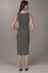 Donna Karan | SLEEVELESS TWIST MIDI DRESS