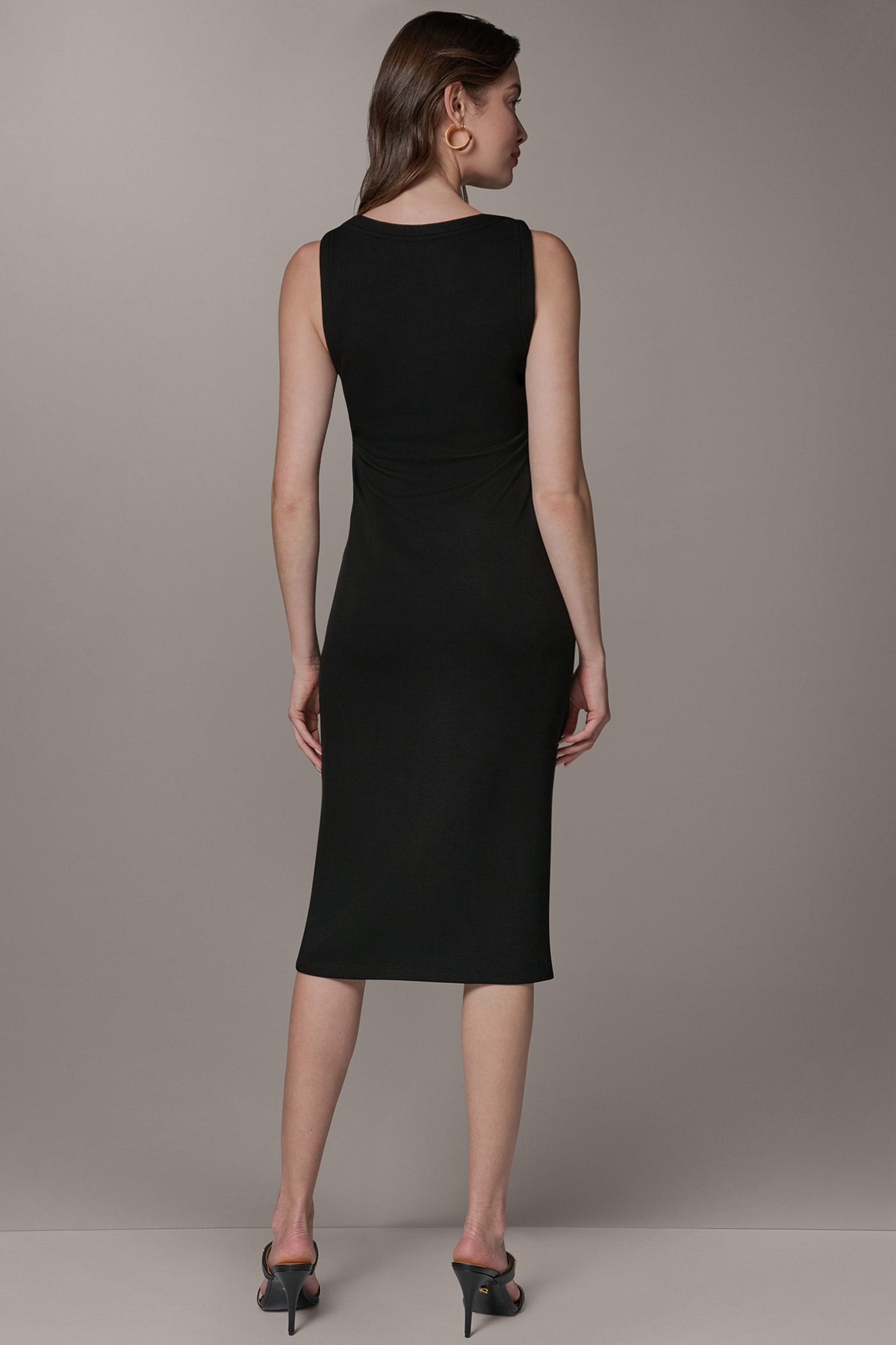 Donna Karan | SLEEVELESS TWIST MIDI DRESS