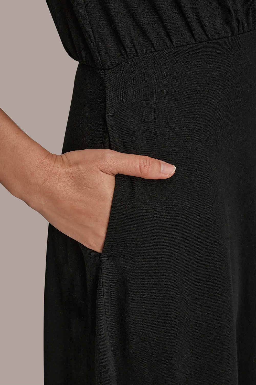 Donna Karan | CAP SLEEVE CREW NECK DRESS