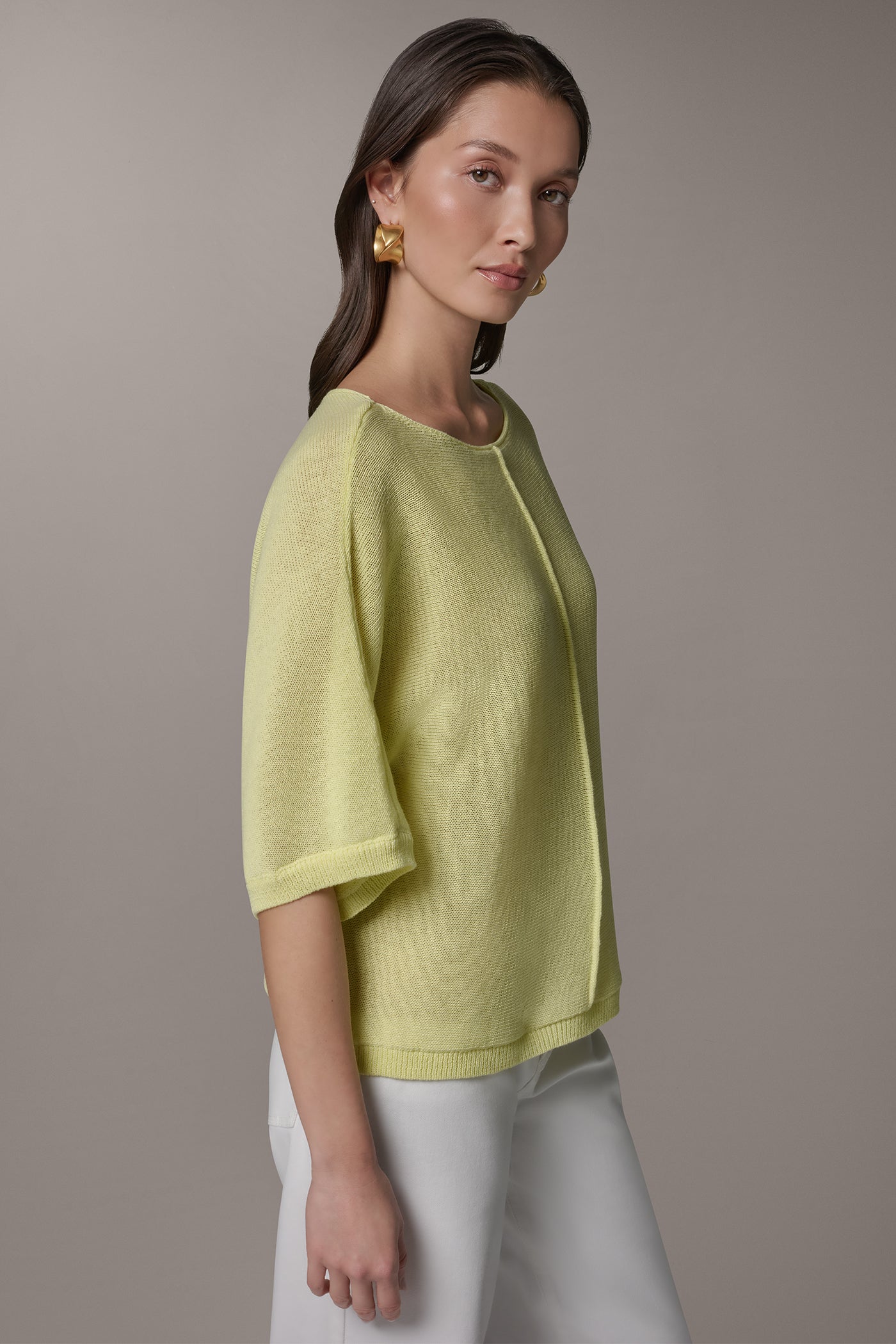 Donna Karan | DOLMAN SLEEVE BALLET NECK SWEATER