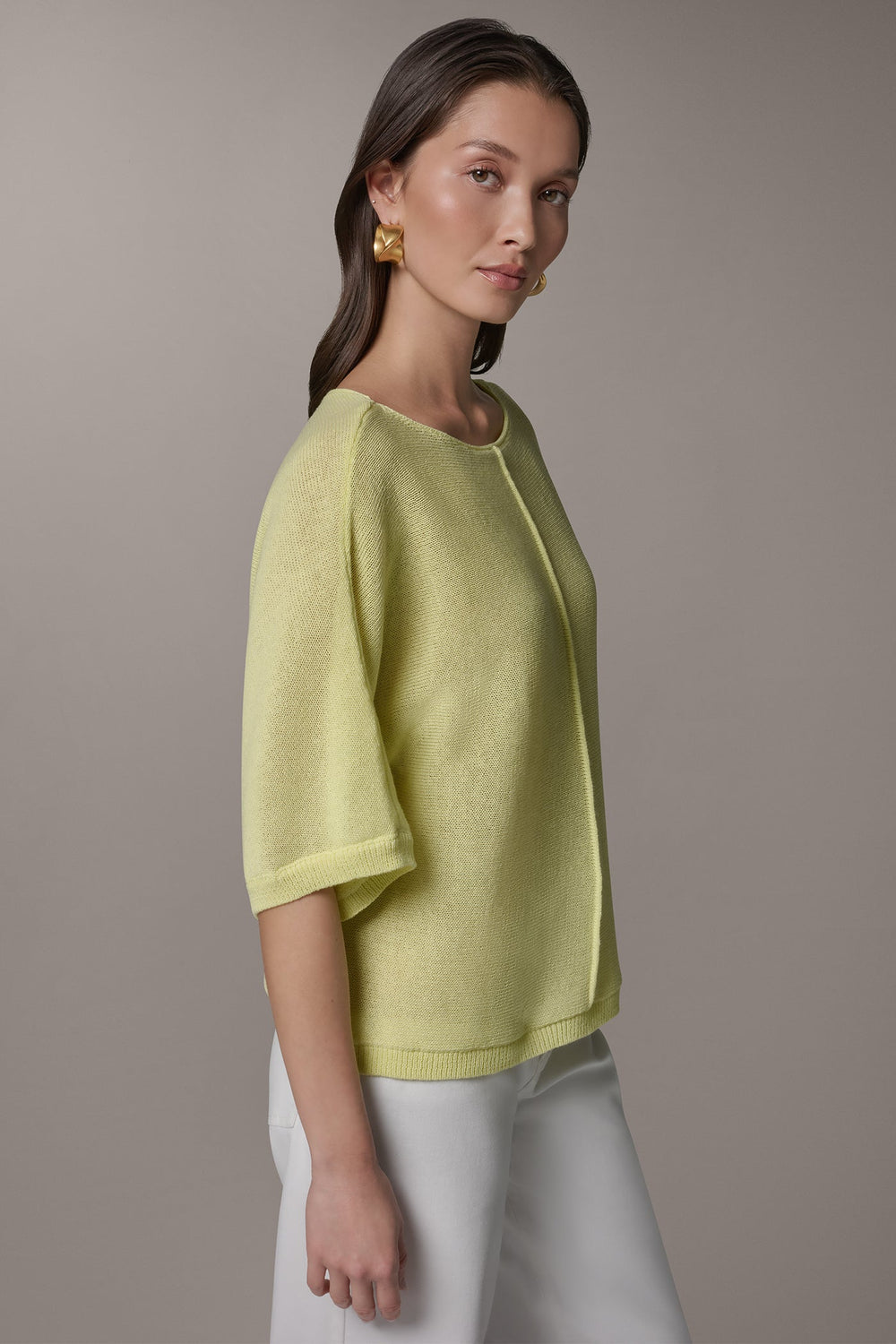 Donna Karan | DOLMAN SLEEVE BALLET NECK SWEATER