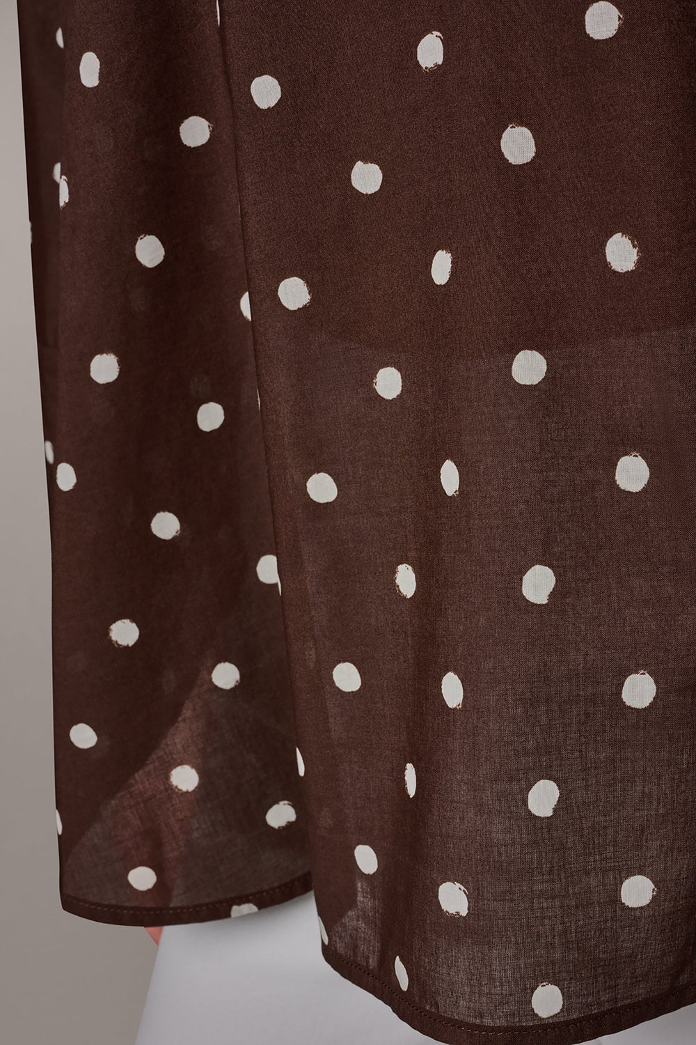 Donna Karan | BRACELET SLEEVE POLKA DOT BLOUSE