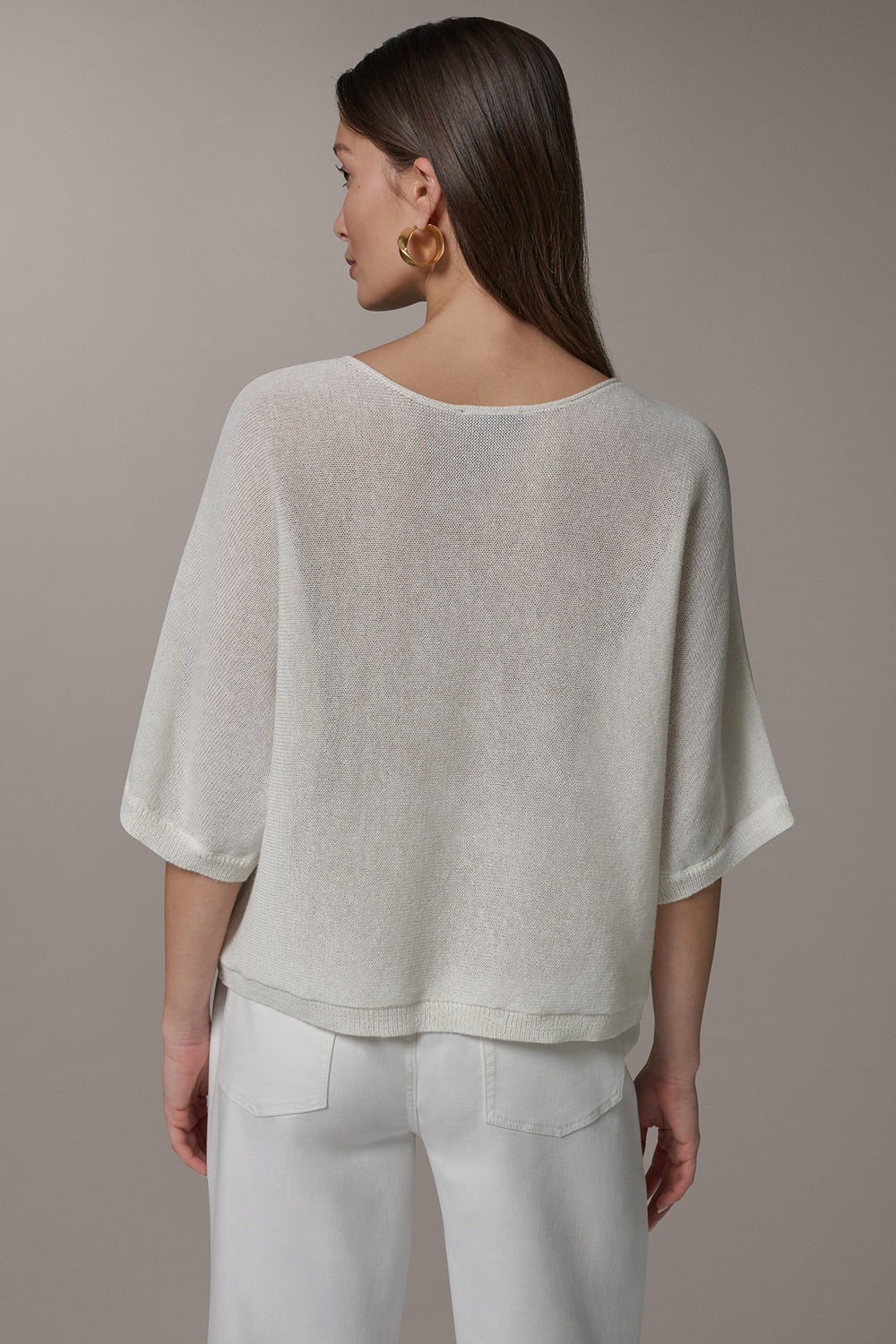 Donna Karan | DOLMAN SLEEVE BALLET NECK SWEATER
