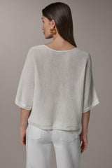 Donna Karan | DOLMAN SLEEVE BALLET NECK SWEATER
