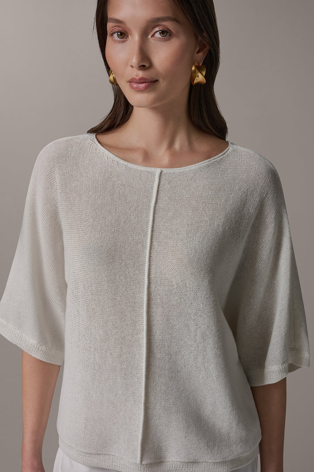Donna Karan | DOLMAN SLEEVE BALLET NECK SWEATER