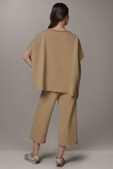 Donna Karan | SHORT SLEEVE BOATNECK PULLOVER