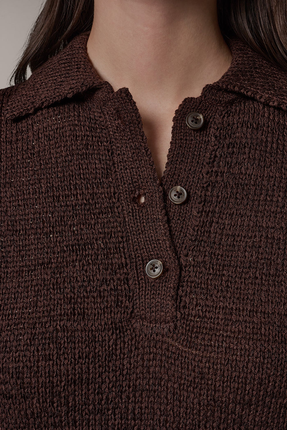 Donna Karan | SLEEVELESS POLO SWEATER