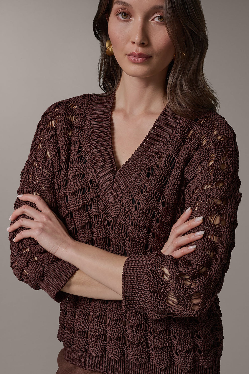 Donna Karan | 3/4 SLEEVE SWEATER