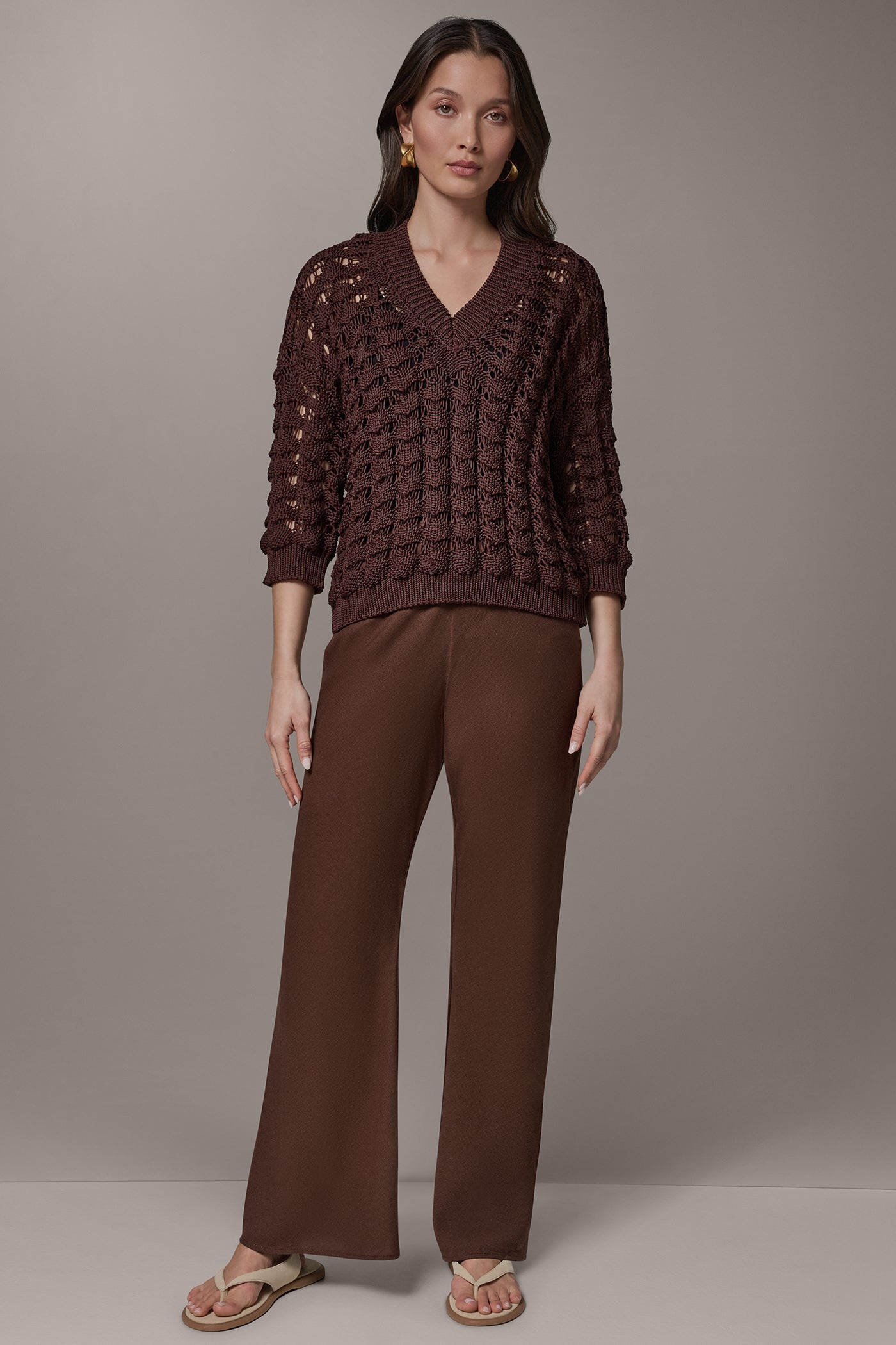 Donna Karan | 3/4 SLEEVE SWEATER