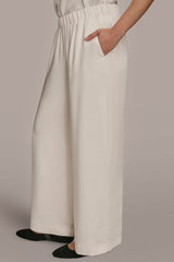 Donna Karan | SATIN MID-RISE RELAXED PANT