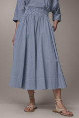 Donna Karan | STRIPE MAXI A-LINE SKIRT
