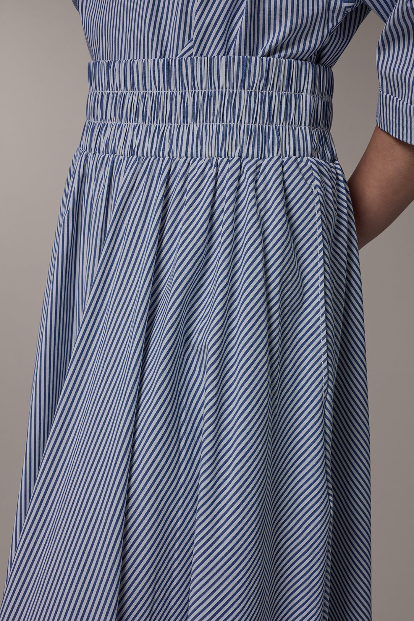 Donna Karan | STRIPE MAXI A-LINE SKIRT