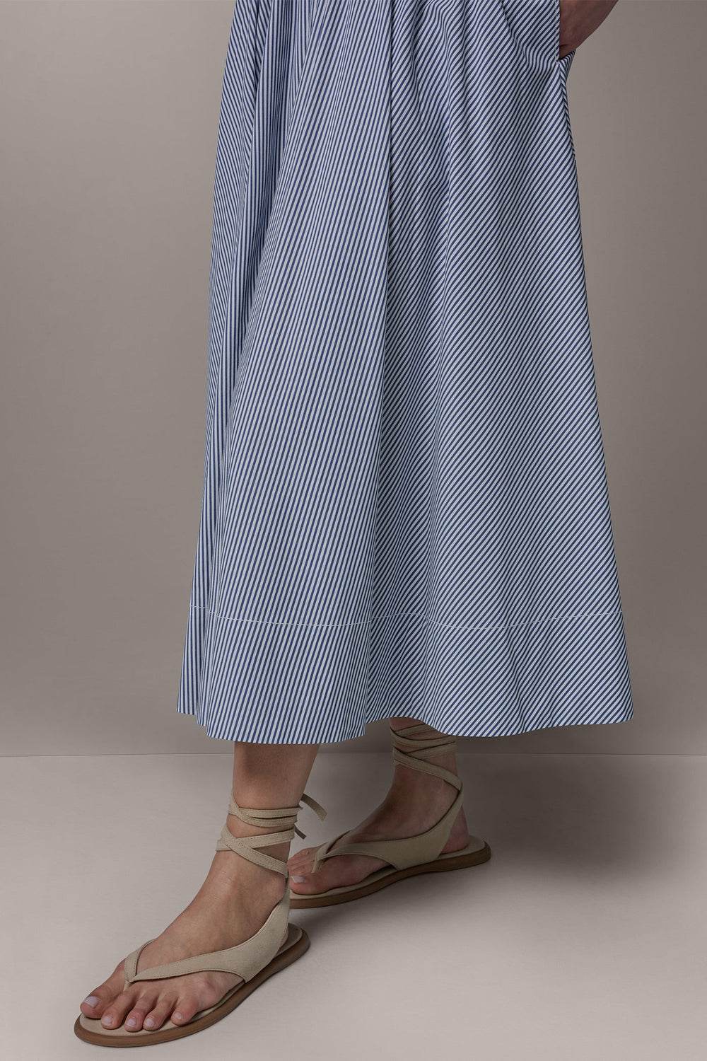 Donna Karan | STRIPE MAXI A-LINE SKIRT