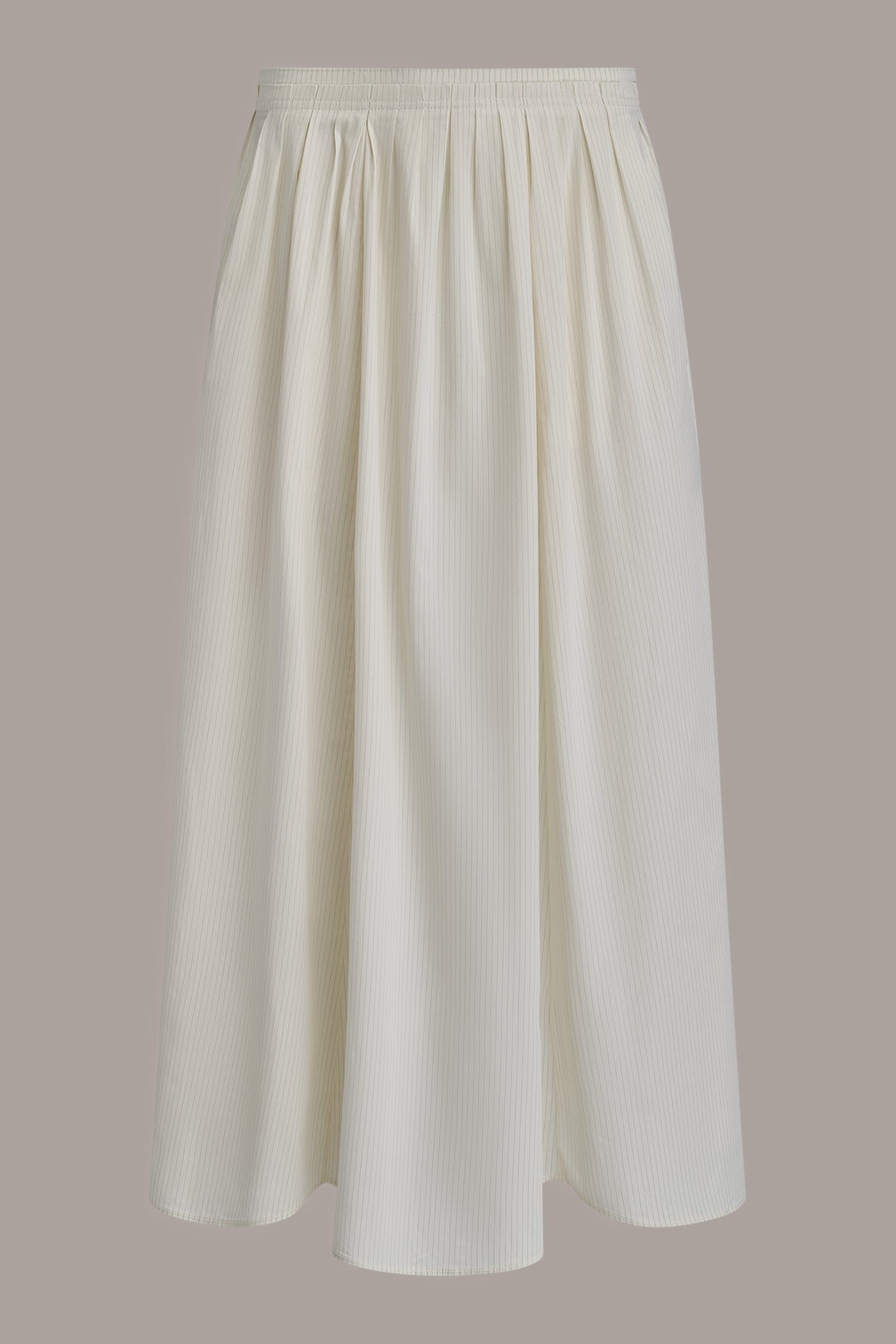 Donna Karan | PINSTRIPE MIDI A-LINE SKIRT