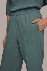 Donna Karan | MID-RISE STRAIGHT-LEG PANT