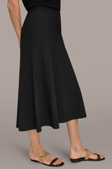 Donna Karan | THE MODERN TRAVEL MIDI HI-LOW TRUMPET SKIRT
