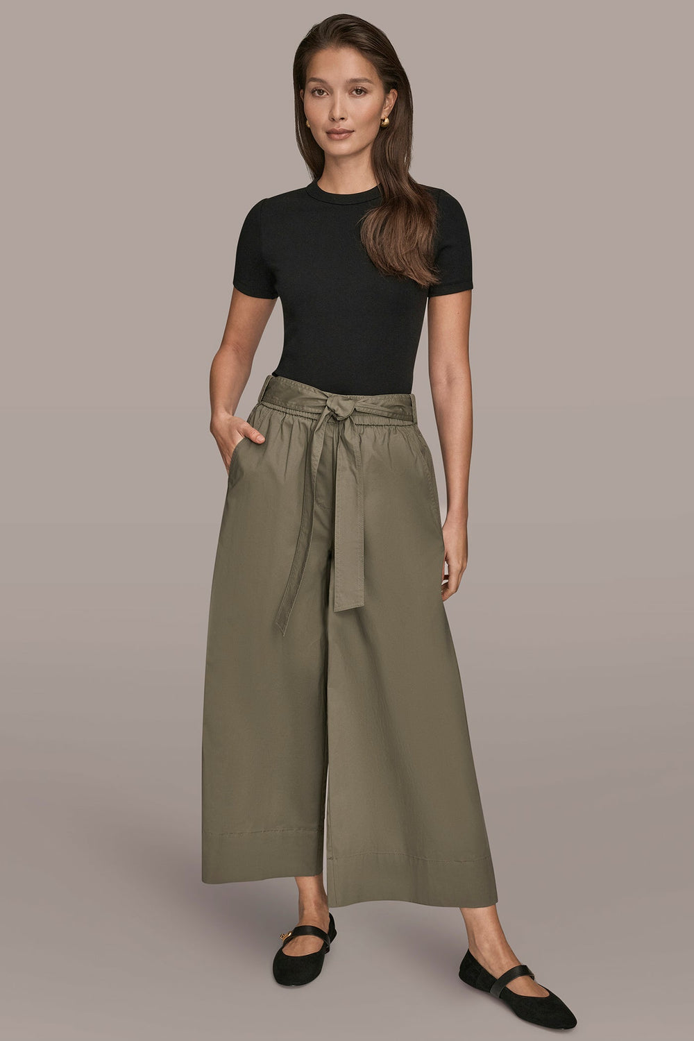 Donna Karan | CROPPED MID-RISE PANT