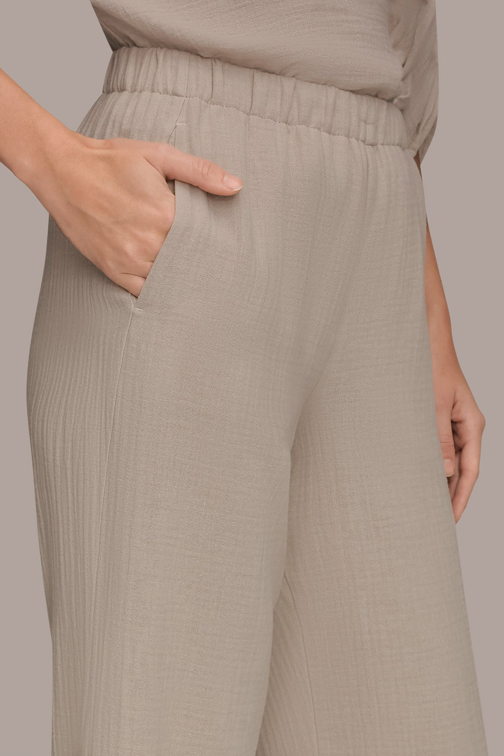 Donna Karan | MID-RISE STRAIGHT-LEG PANT