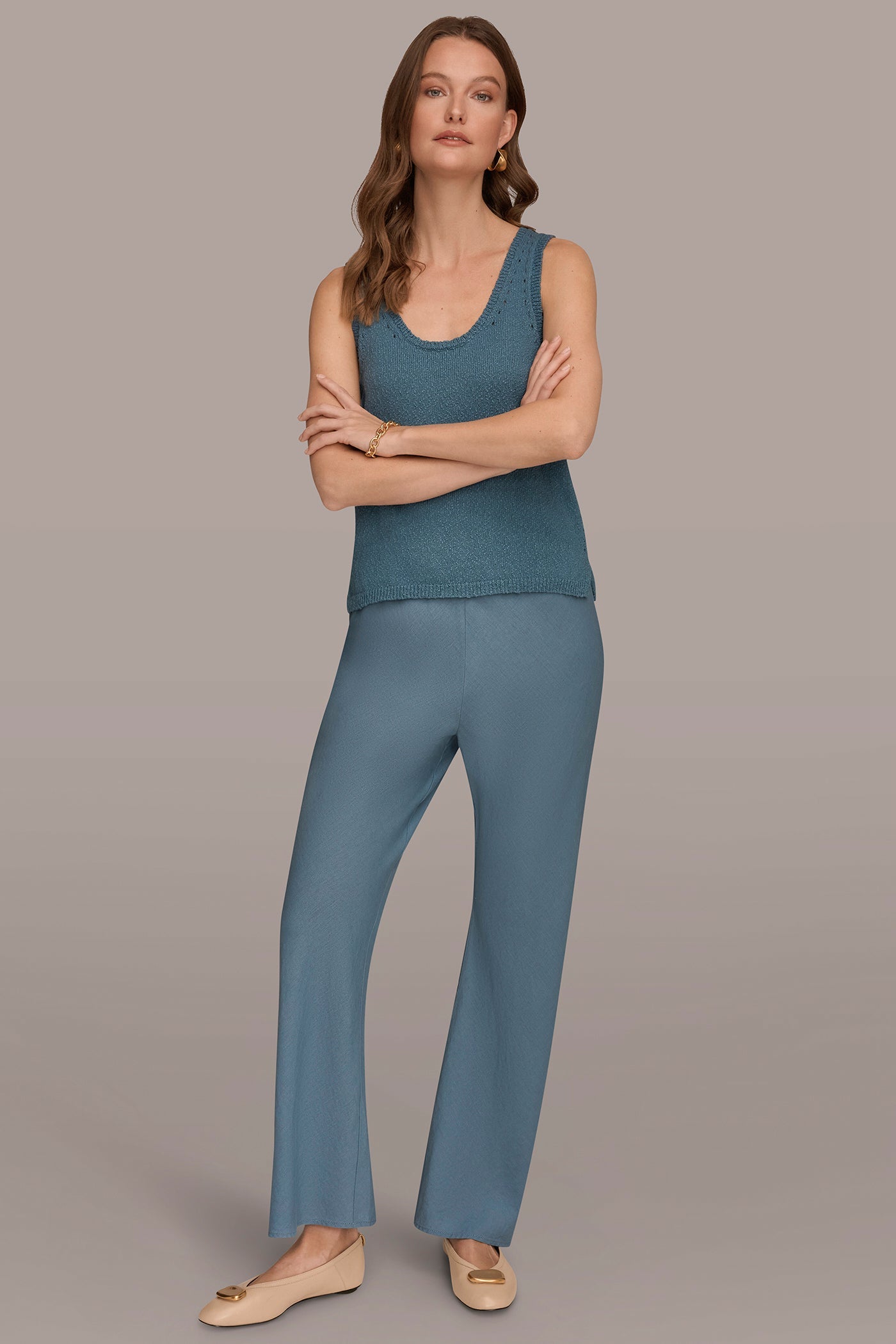 Donna Karan | MID-RISE RELAXED ANKLE PANT