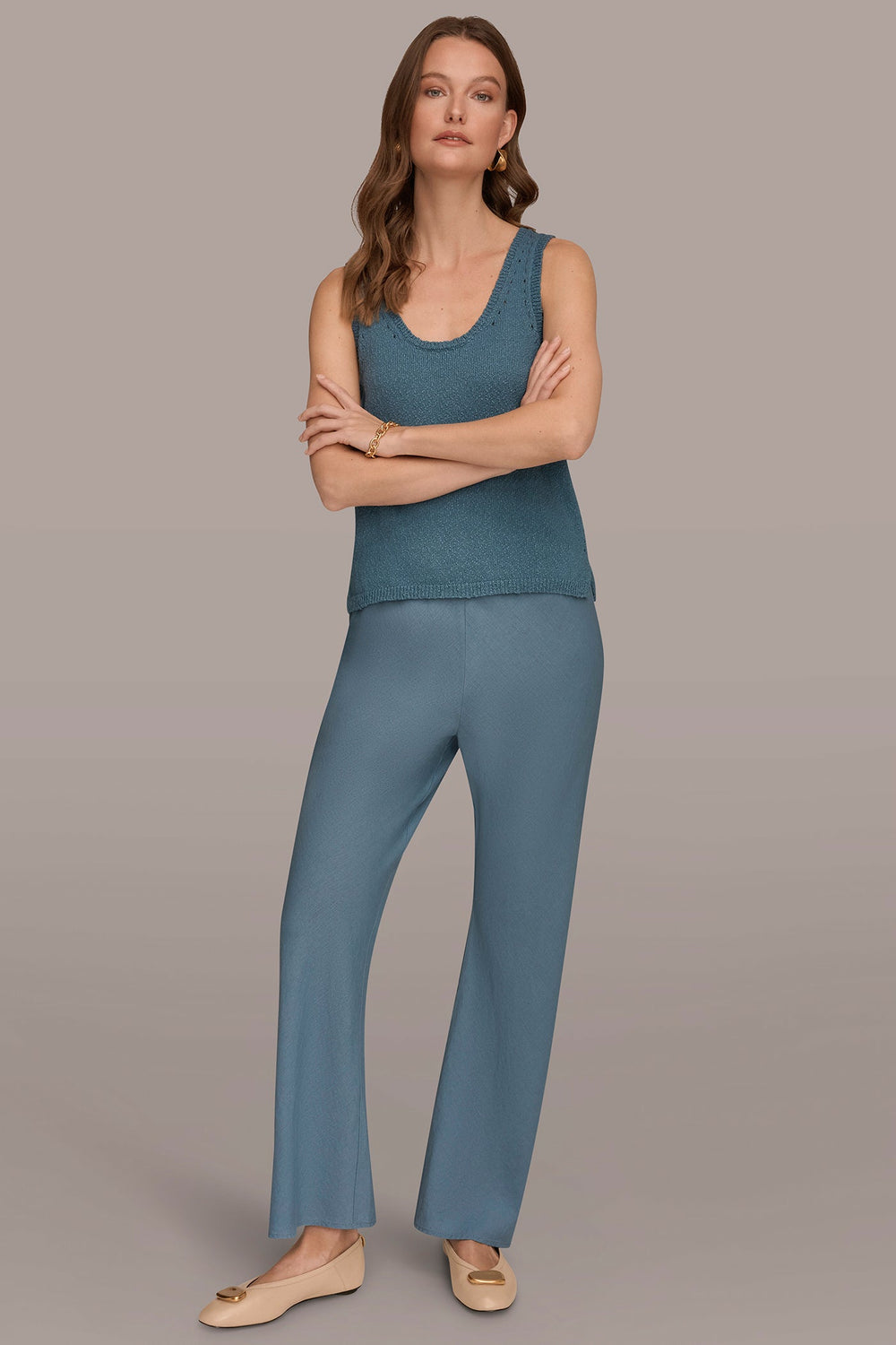 Donna Karan | MID-RISE RELAXED ANKLE PANT