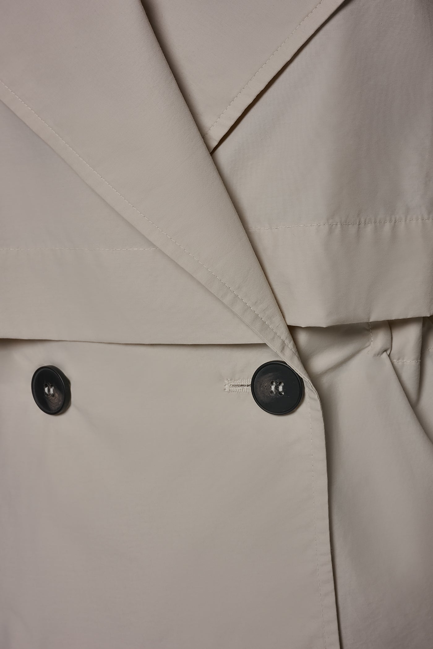 Donna Karan | LONG SLEEVE DOUBLE BREASTED TRENCH JACKET